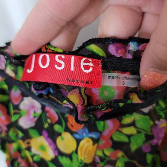 Josie By Natori Sexy Floral See-Through Chemise Size Small - Picture 4 of 7